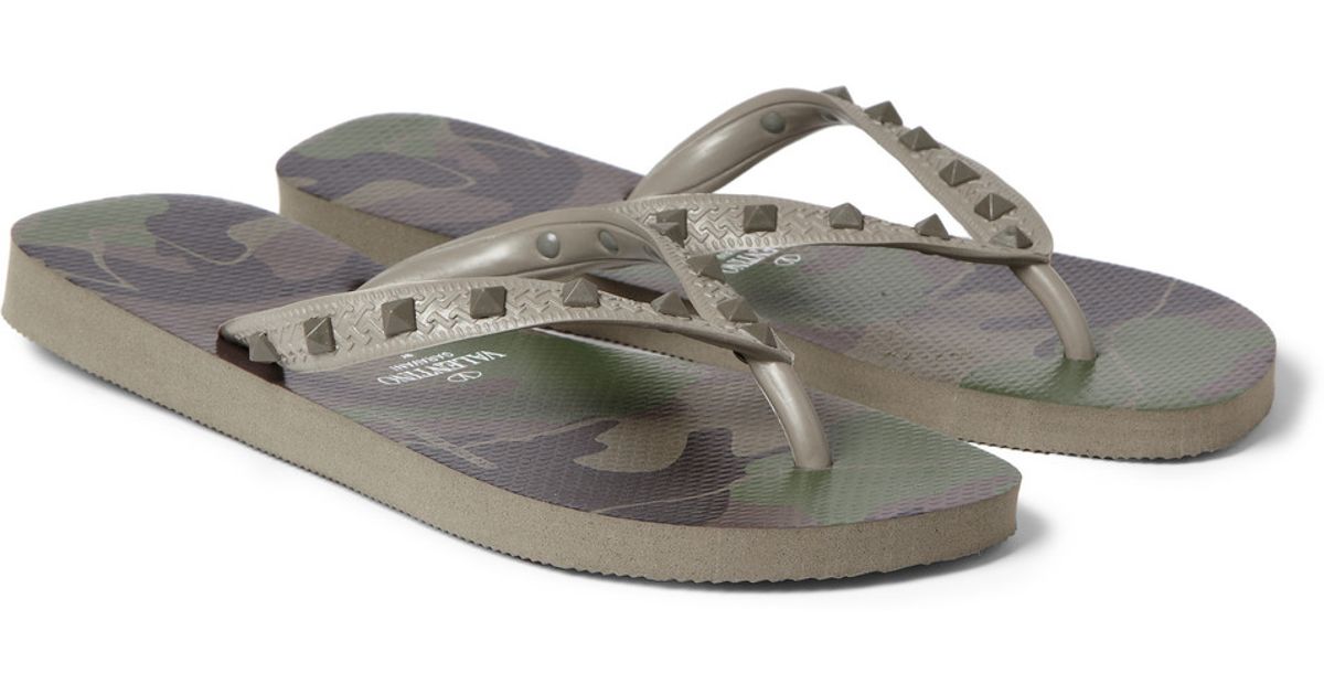 valentino flip flops men's