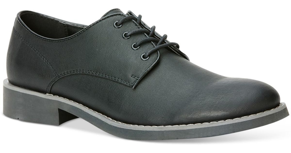 black canvas oxfords