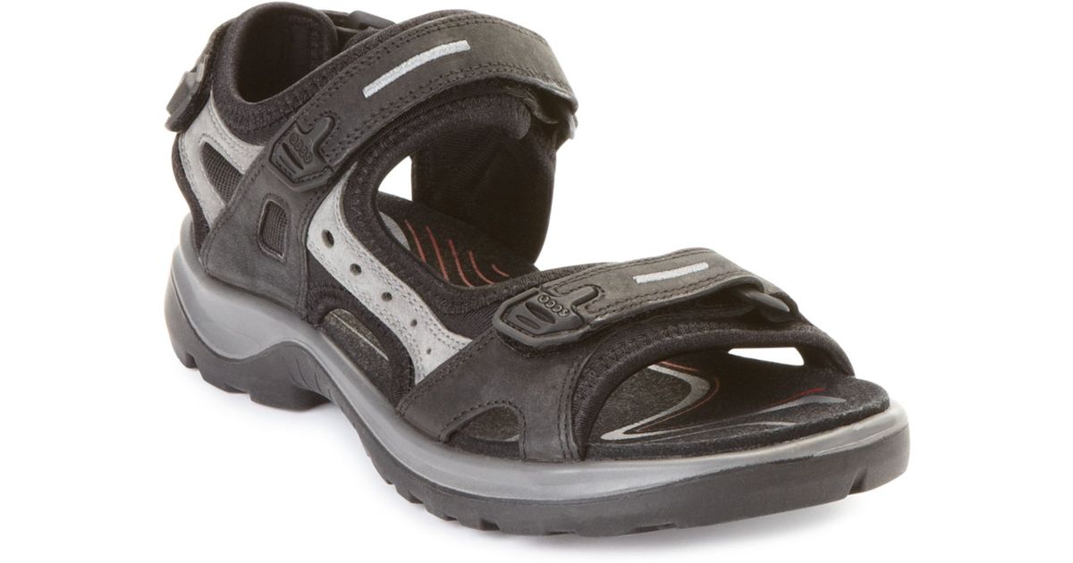 Ecco Women's Yucatan Sandals in Black (Black/Mole) | Lyst