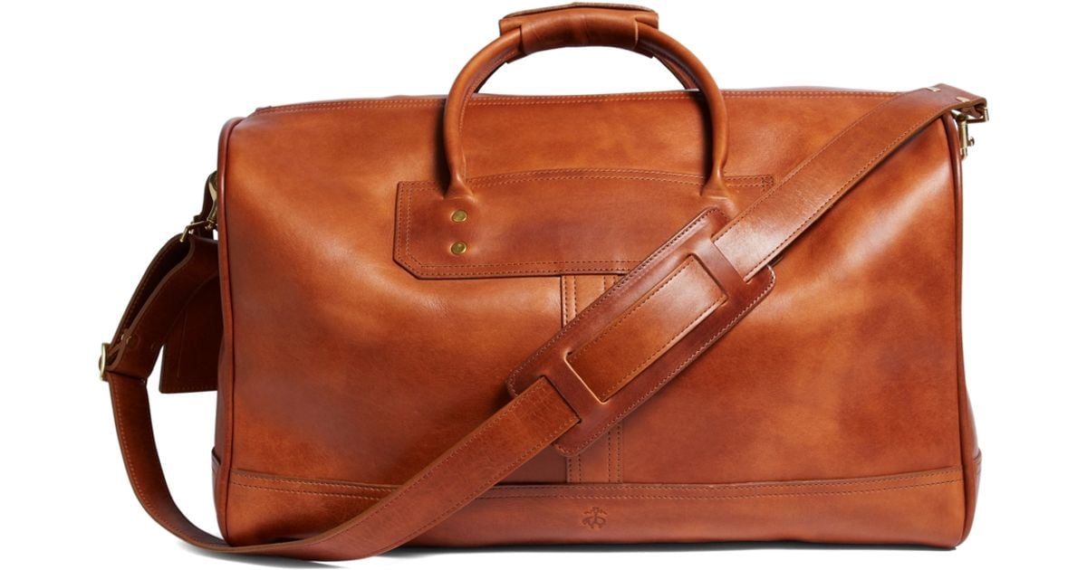 Lyst - Brooks Brothers J.W. Hulme Leather Small Duffel Bag in Brown for Men