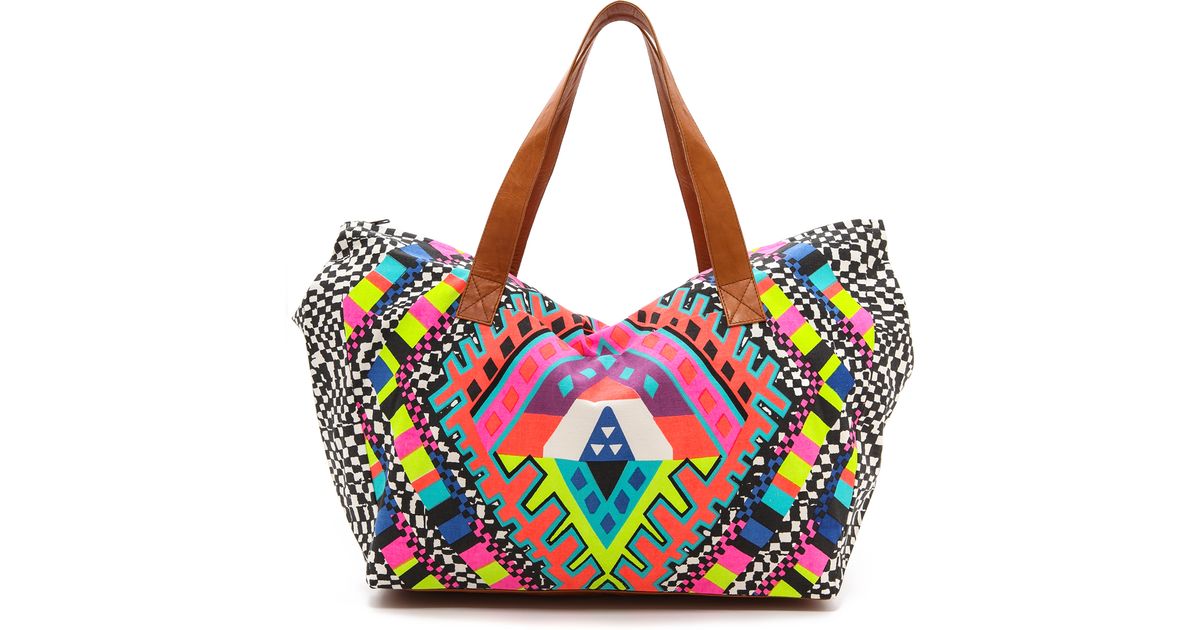 Lyst Mara Hoffman Weekend Bag Horizon White In