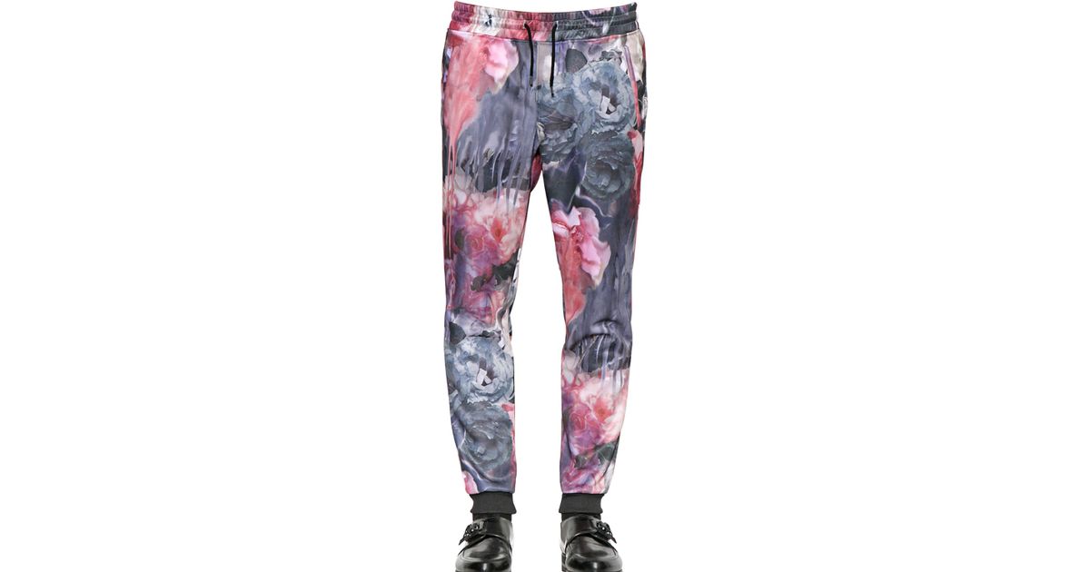 Msgm Flower Printed Neoprene Trousers for Men | Lyst