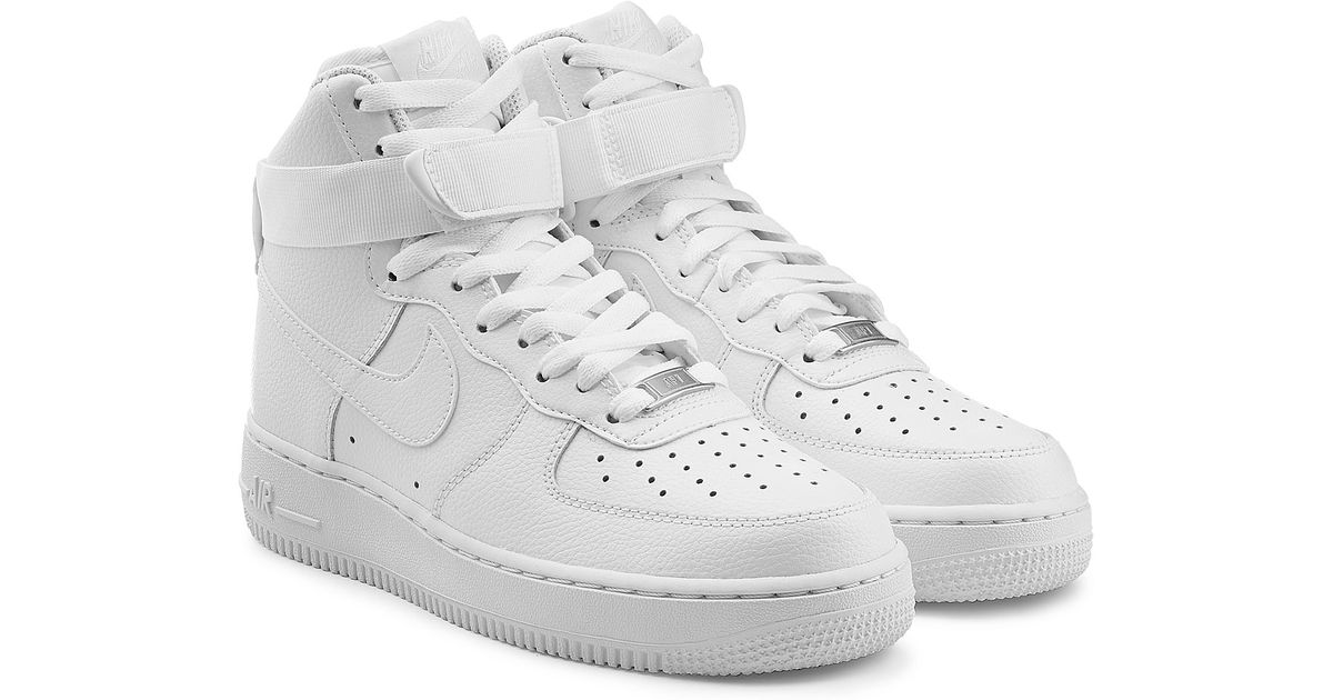 Nike Air Force 1 High 07 Leather Sneakers - White in White for Men | Lyst
