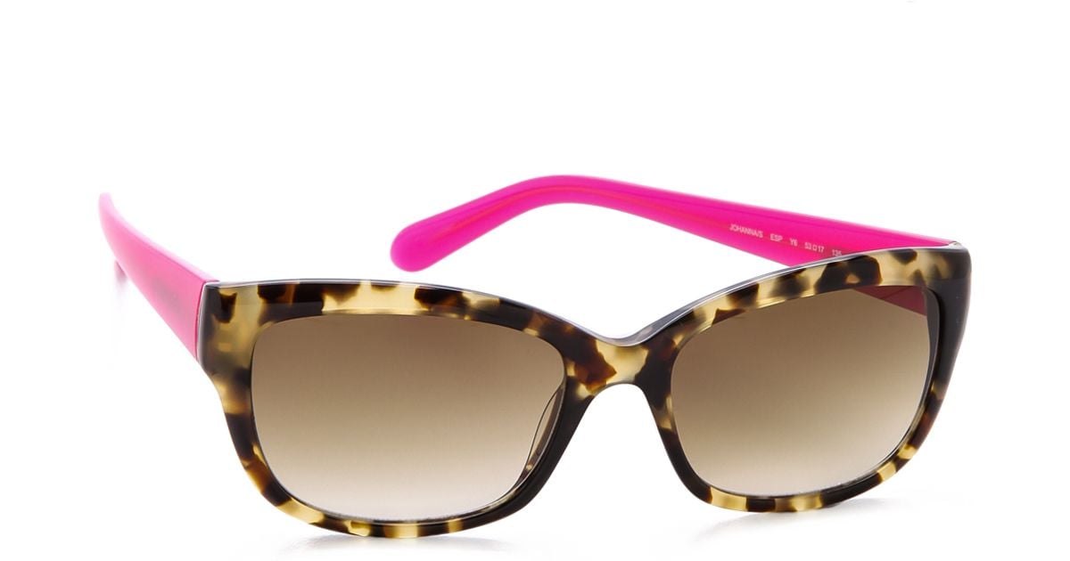 Lyst Kate Spade New York Johanna Sunglasses In Pink   Kate Spade New York Beige Johanna Sunglasses Product 1 18333379 2 001991893 Normal 