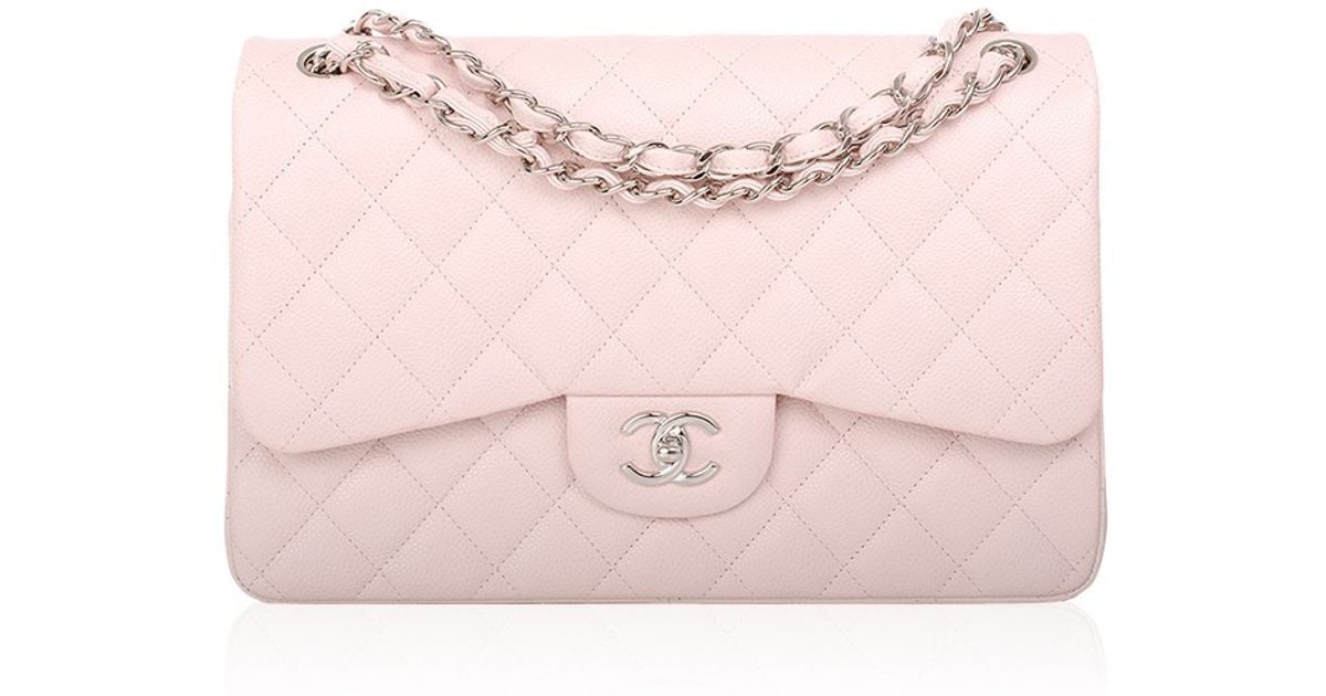 Lyst Madison Avenue Couture Chanel Baby Pink Quilted Caviar Jumbo Lyst Madison Avenue Couture Chanel Baby Pink Quilted Caviar Jumbo Classic Bag In