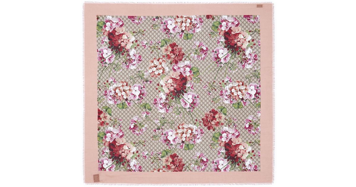 gucci floral shawl