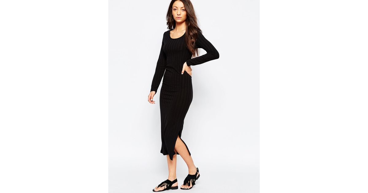 Long black jersey maxi dress Long black jersey maxi dress