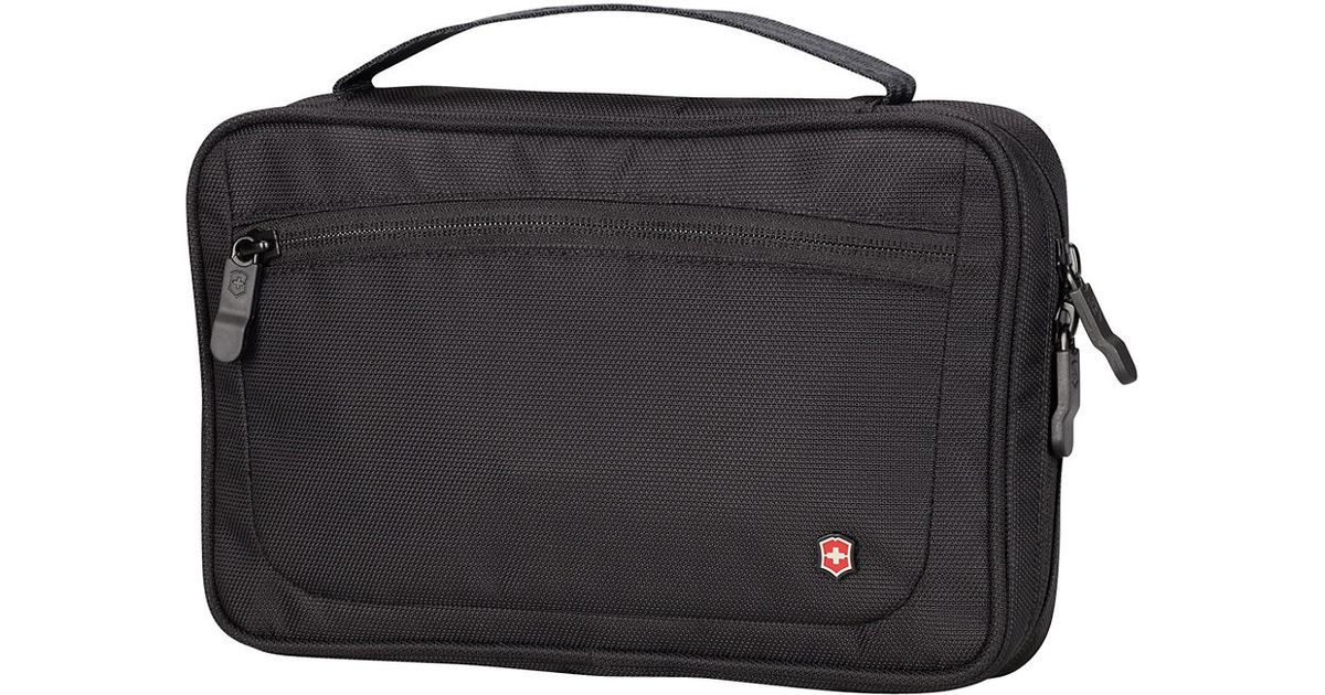 Lyst Victorinox Slimline Toiletry Kit In Black For Men