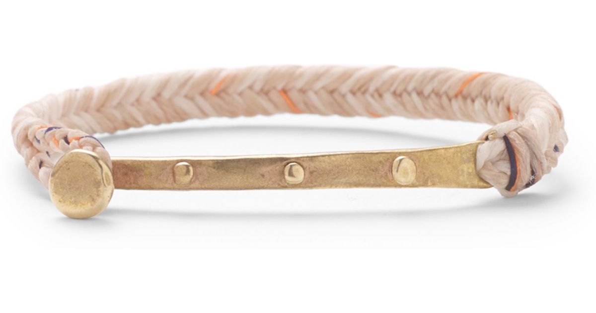 Lyst Club Monaco Scosha Flat Rope Bracelet In Pink