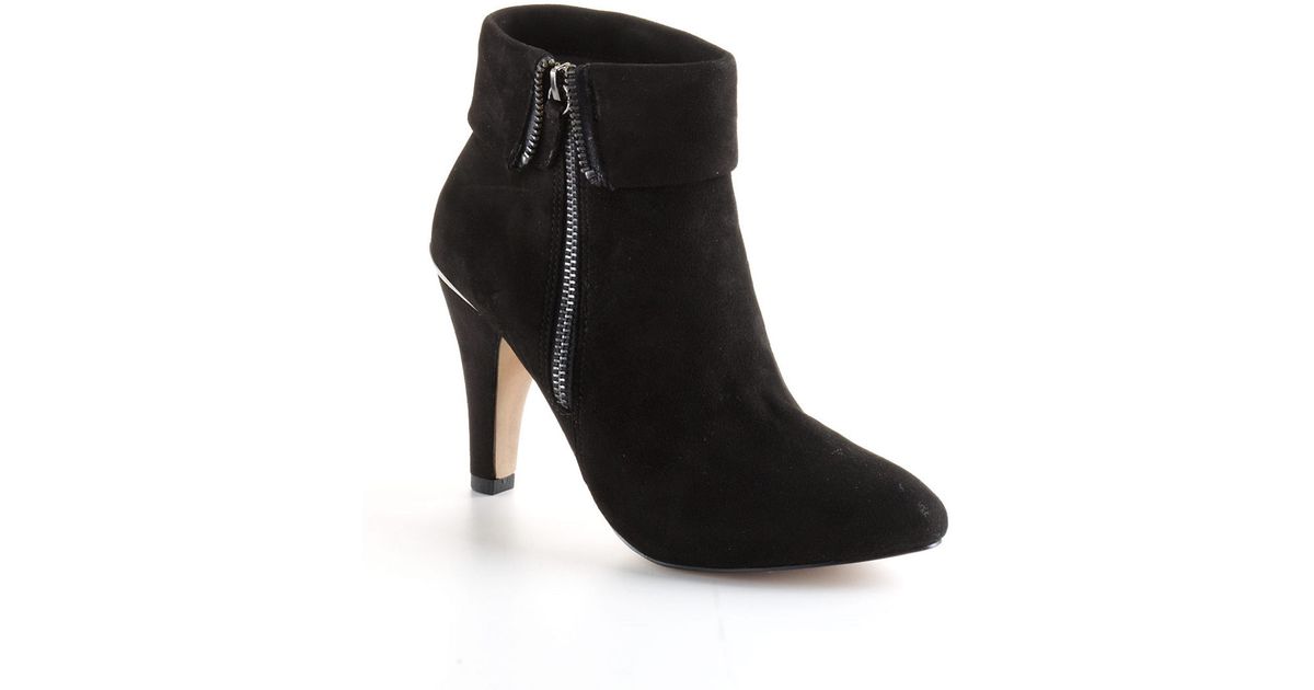 Lyst - Adrienne Vittadini Sedona Suede Ankle Boots in Black