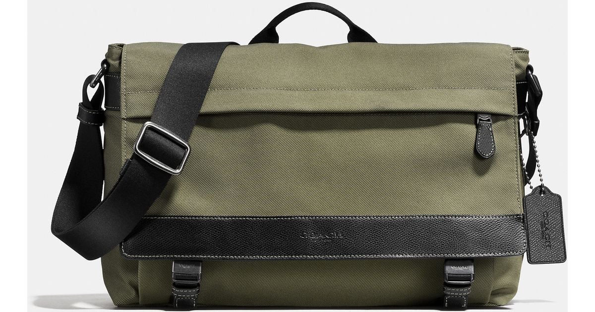 Lyst COACH Sullivan Messenger In Nylon in Black for Men