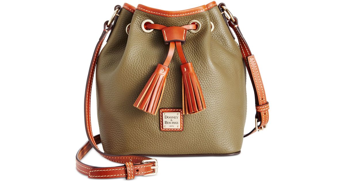 Lyst Dooney Bourke Kendall Drawstring Crossbody Bag In Green