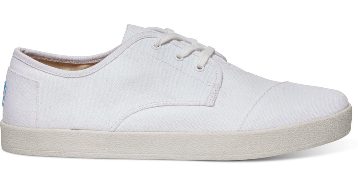 toms white canvas sneakers