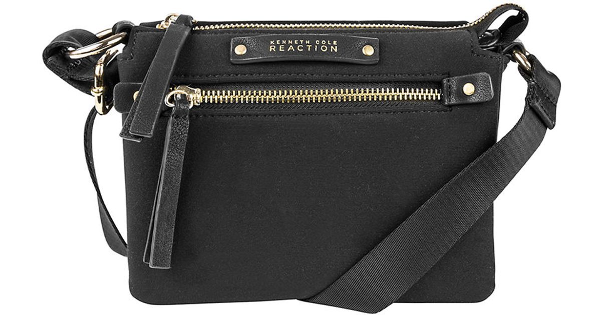 Lyst Kenneth Cole Reaction Bondi Leather Crossbody Bag In Black