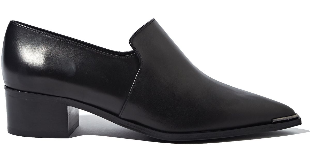 Lyst - Acne Studios Womens Jaycee Lamb Leather Loafer Shoes in Black
