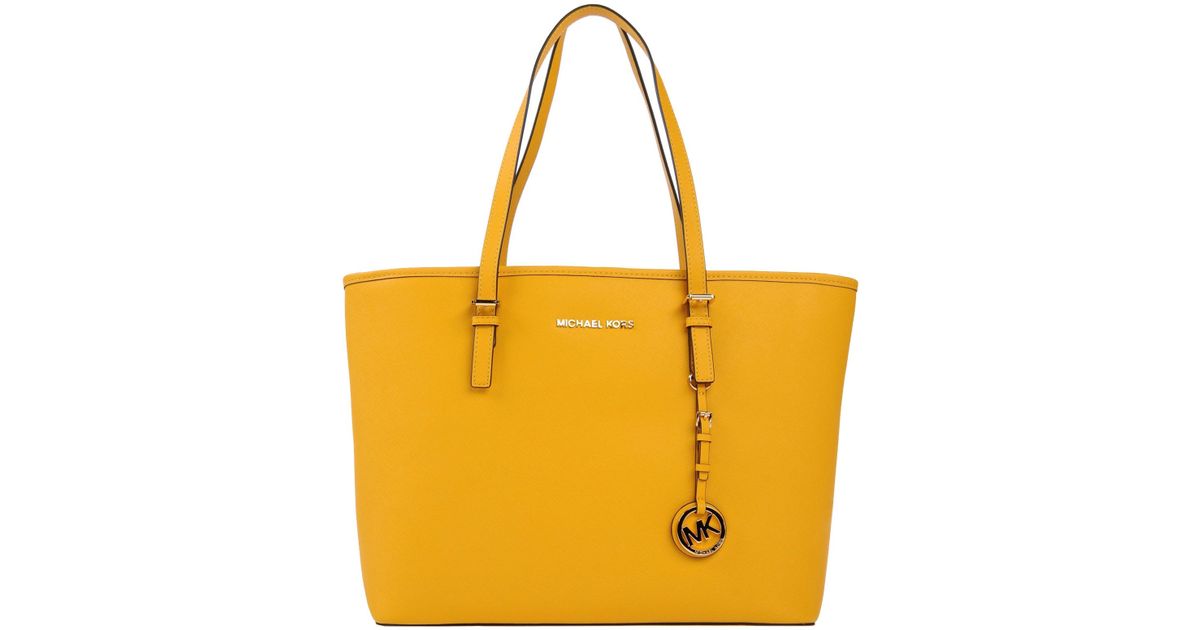 Lyst Michael Kors Handbag In Yellow