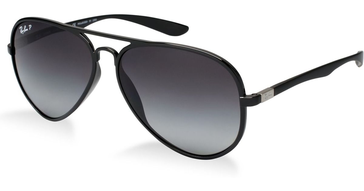 Lyst - Ray-Ban Rb4180 Aviator Liteforce in Black