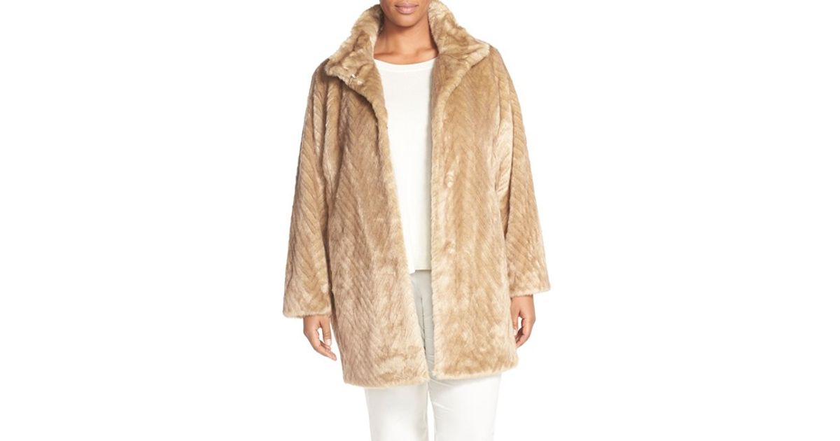 Ellen Tracy Faux Fur A Line Coat Nordstrom Paula Patton Good Moning America Ellen Tracy Tv