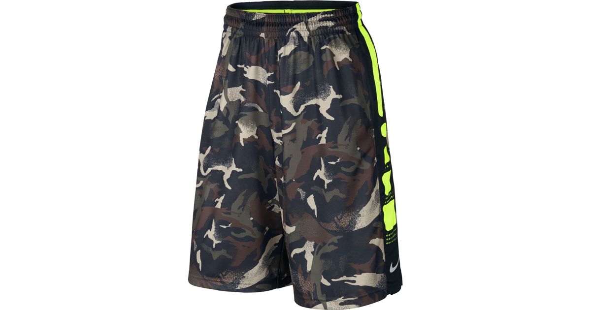 nike elite camo shorts