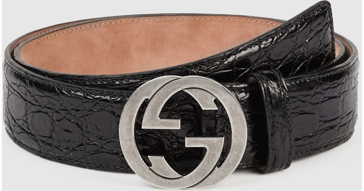 Gucci Signature Leather Belt in Black for Men (black gucci signature leather) | Lyst