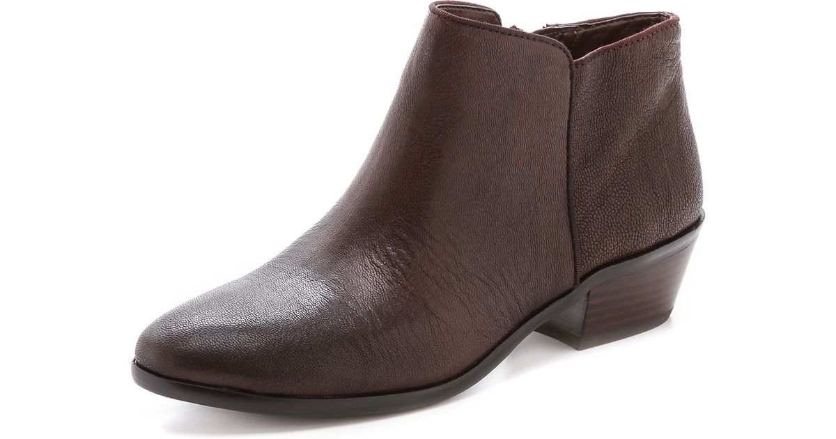 Sam edelman Ankle Booties - Petty in Brown (Dark Brown) | Lyst