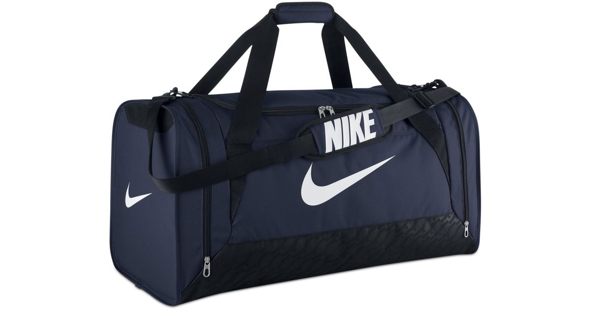 Lyst Nike Brasilia 6 Large Duffle Bag In Blue For Men