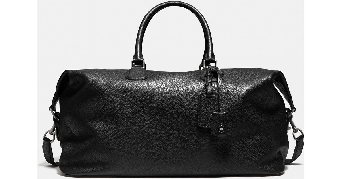 Lyst Coach Explorer Bag 52 In Pebble Leather Black For Men
