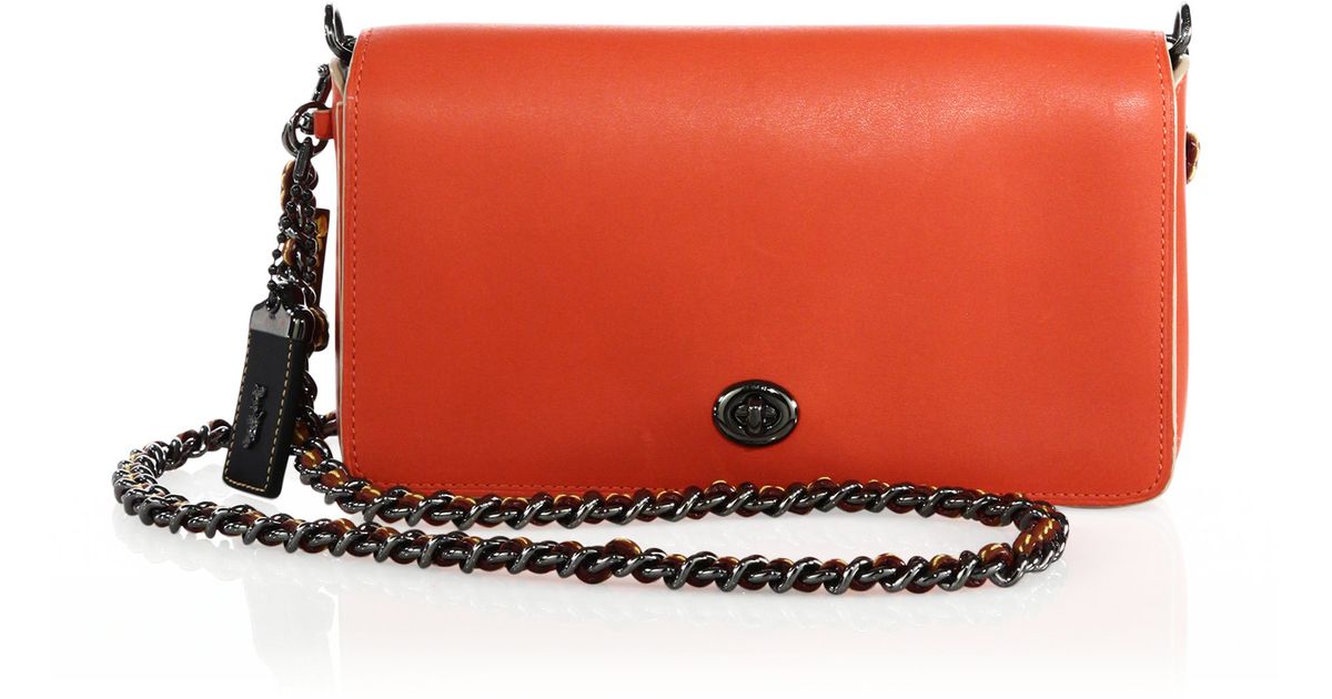 coach dinky 18 mini leather crossbody