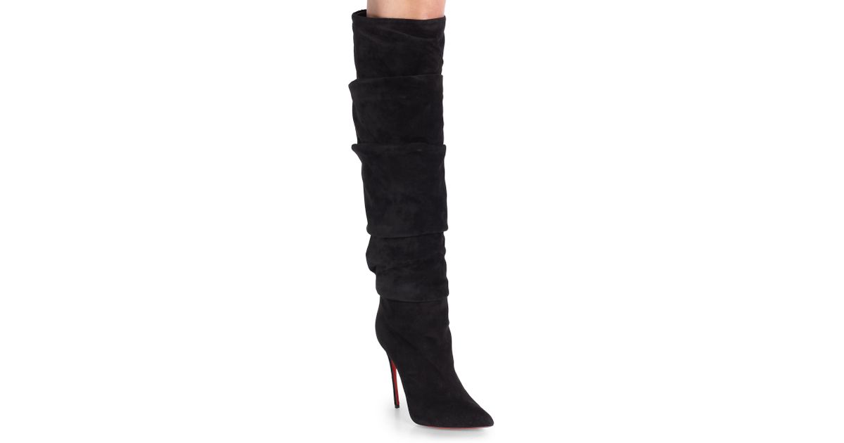 christian louboutin over the knee lace up boots christian louboutin over the knee lace up boots