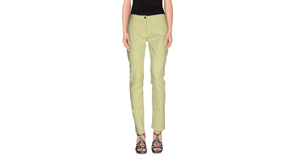 Etro Denim Trousers in Green (Acid green) - Save 38% | Lyst