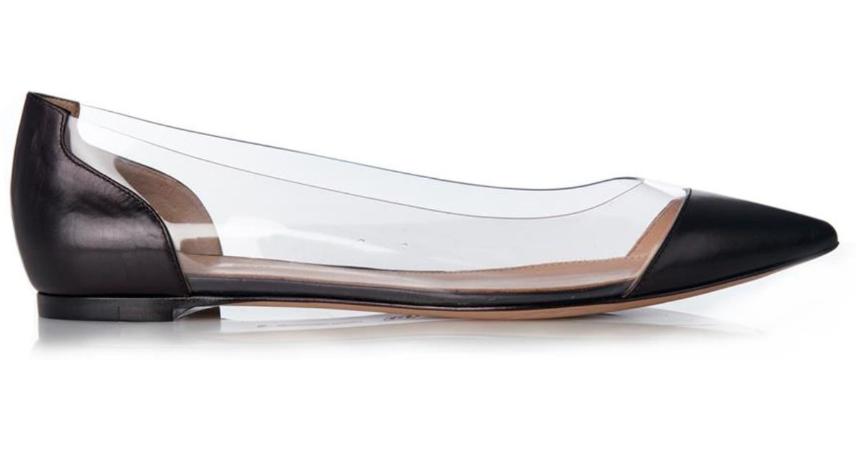 gianvito rossi plexi flat
