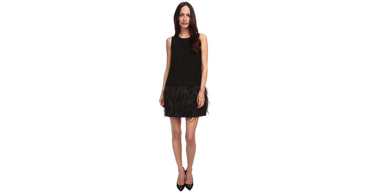 Tibi Black Cera Tuxedo Sleeveless Dress Lyst Tibi Black Cera Tuxedo Sleeveless Dress Lyst
