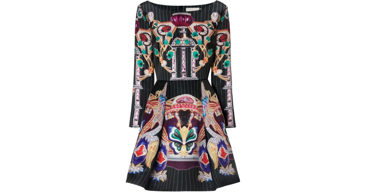 Mary katrantzou Copelia Dress Butterfly in Black | Lyst
