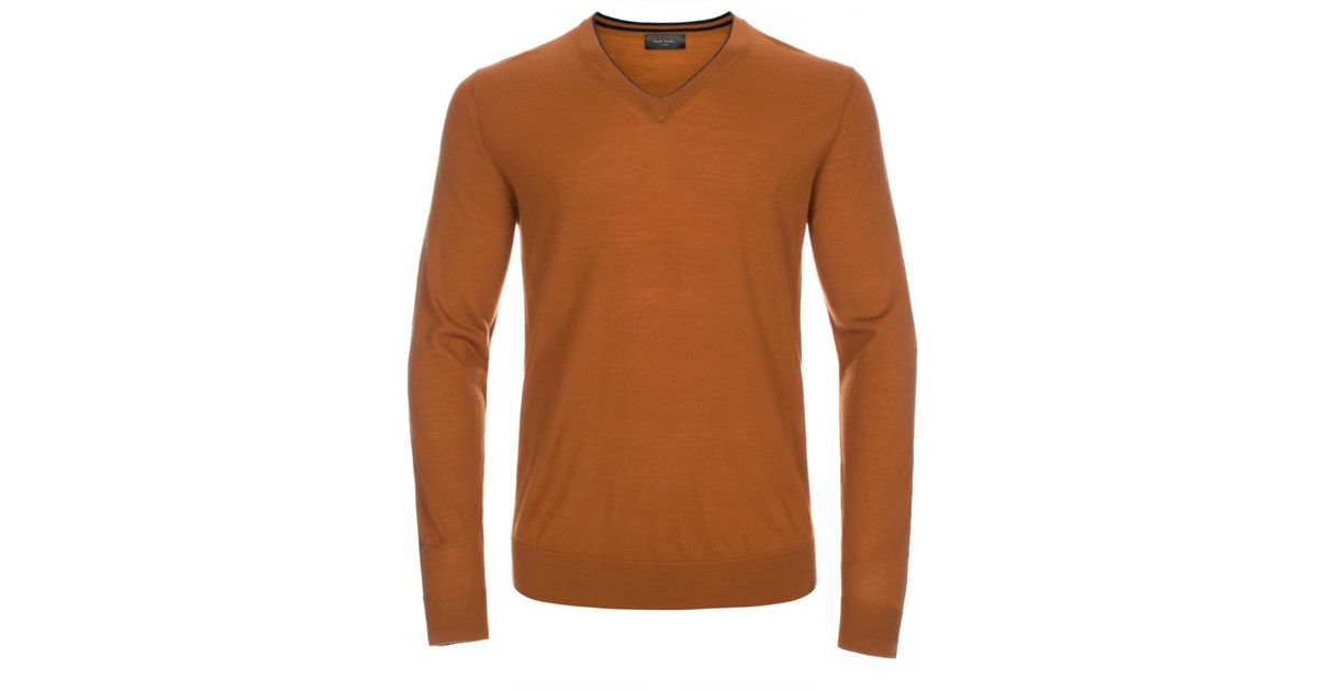 burnt orange sweater for men