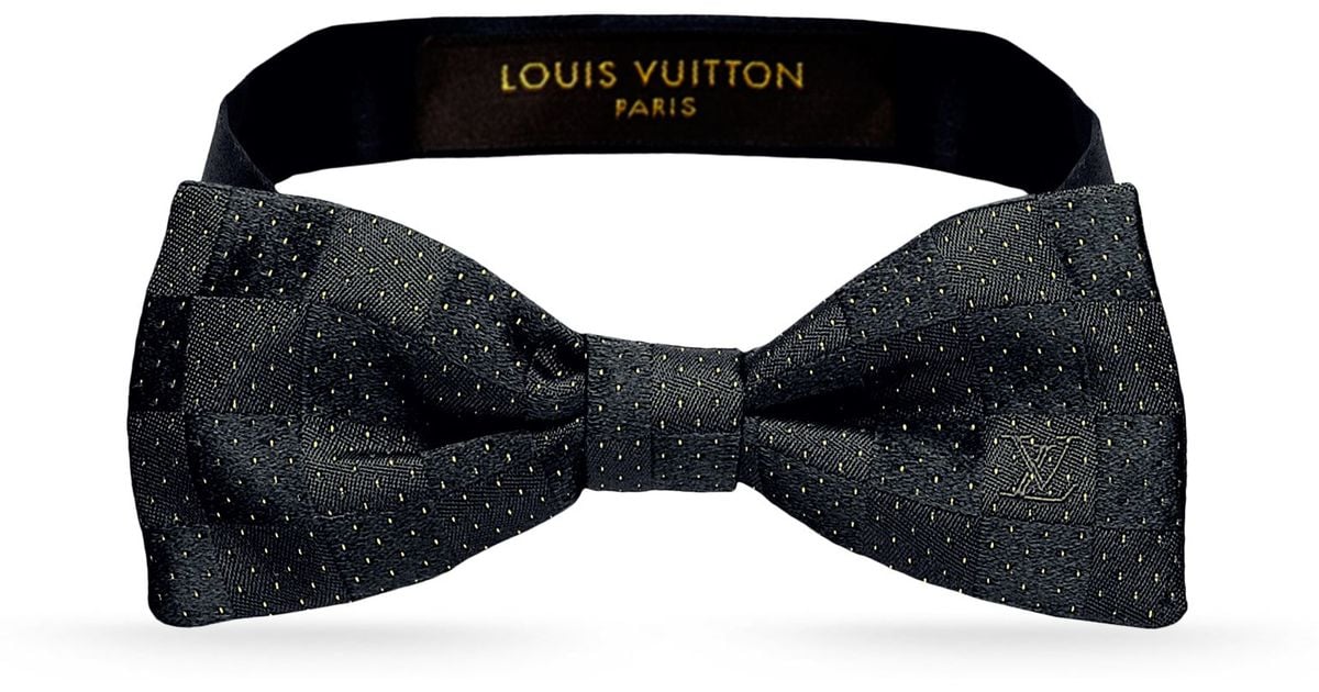 Louis vuitton Bow Tie Damier in Black for Men | Lyst