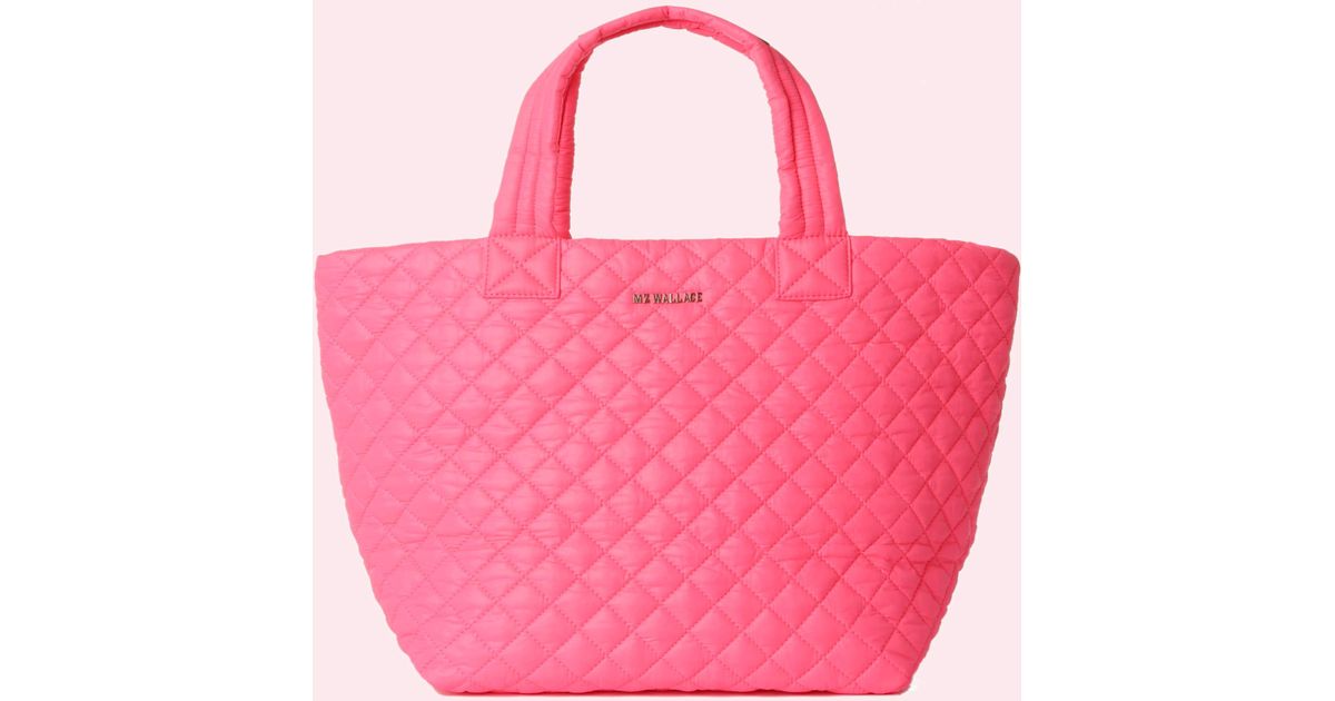 neon pink tote