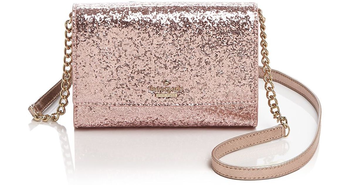 Lyst Kate Spade New York Glitter Bug Cami Mini Bag In Pink