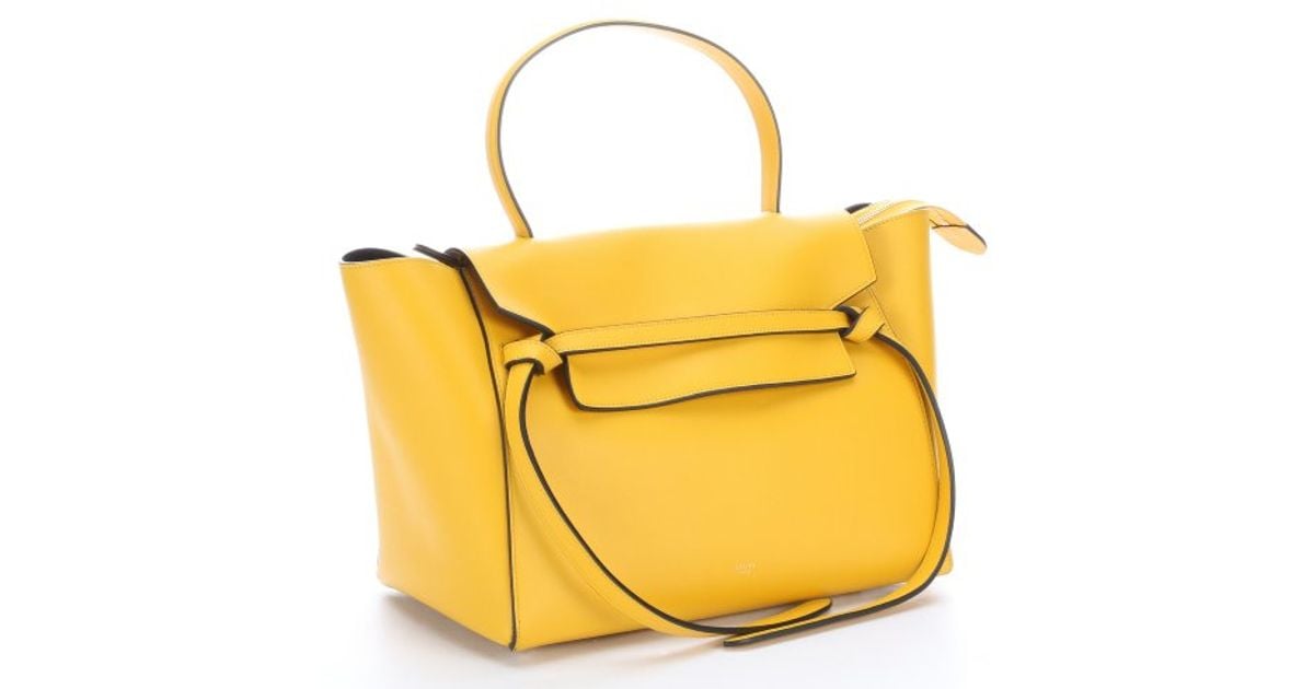 celine yellow leather it bag