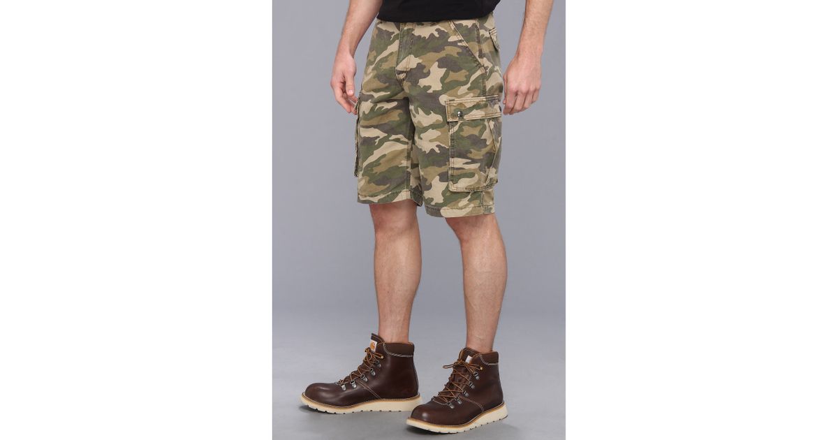 Carhartt Rugged Cargo Camo Short in Natural for Men (Rugged Khaki Camo