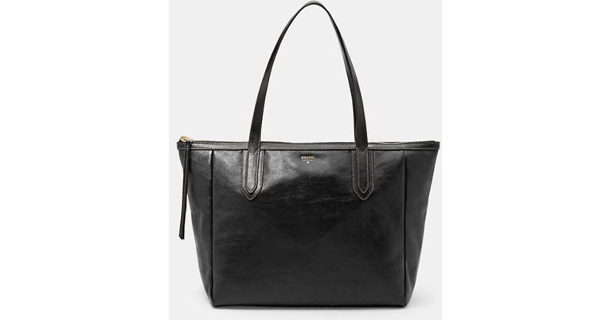 fossil mimi shopper black