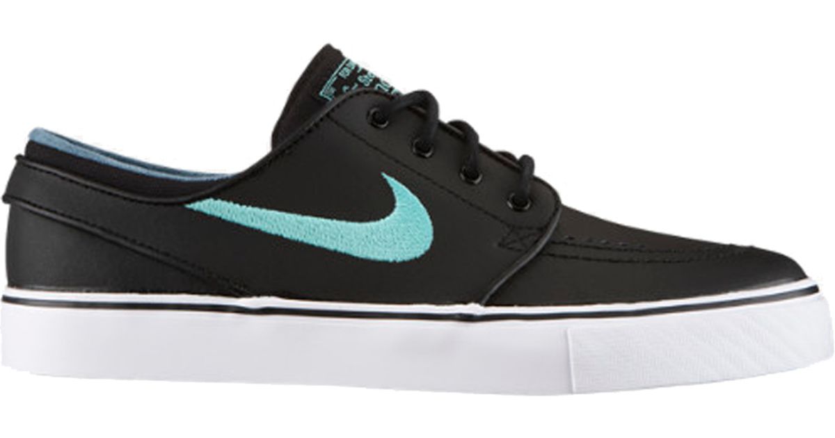 nike leather janoski black