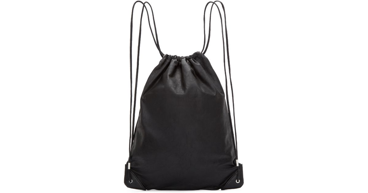 Lyst Alexander Black Leather Gym Bag In For Men