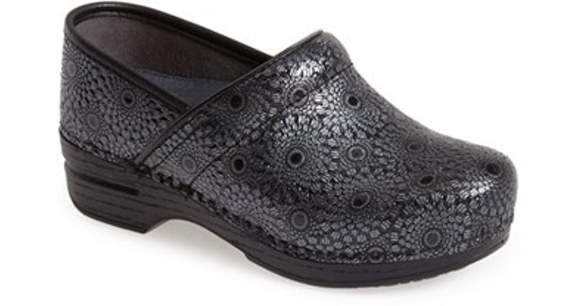 Dansko �pro Xp� Metallic Medallion Print Clog in Purple Lyst