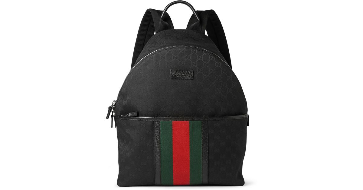 all black gucci backpack