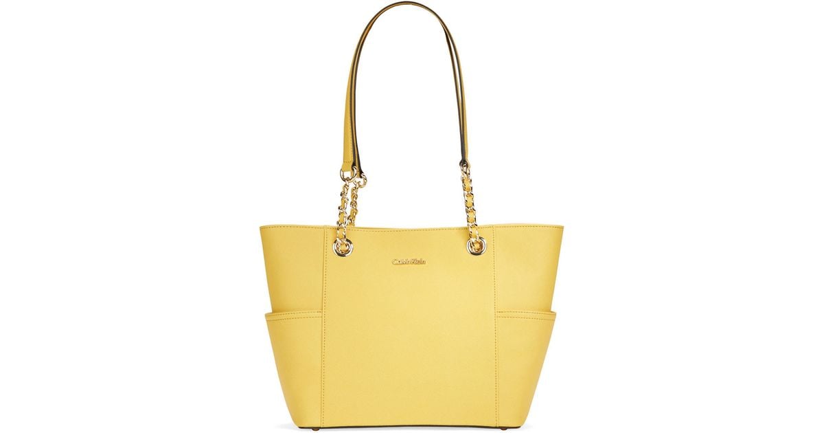 yellow calvin klein crossbody bag