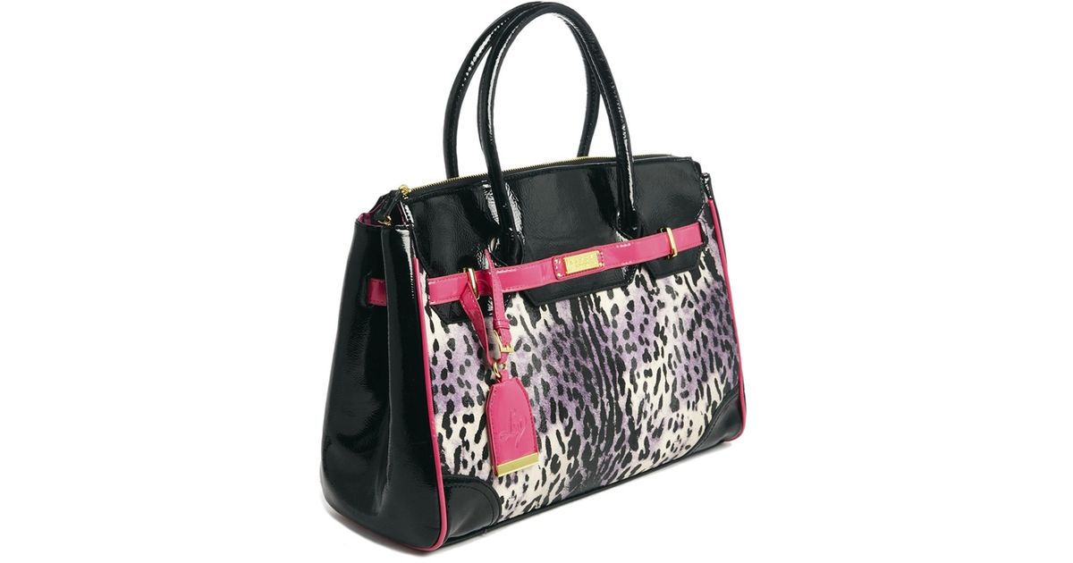 Lyst Lipsy Leopard Mix Tote Bag In Pink