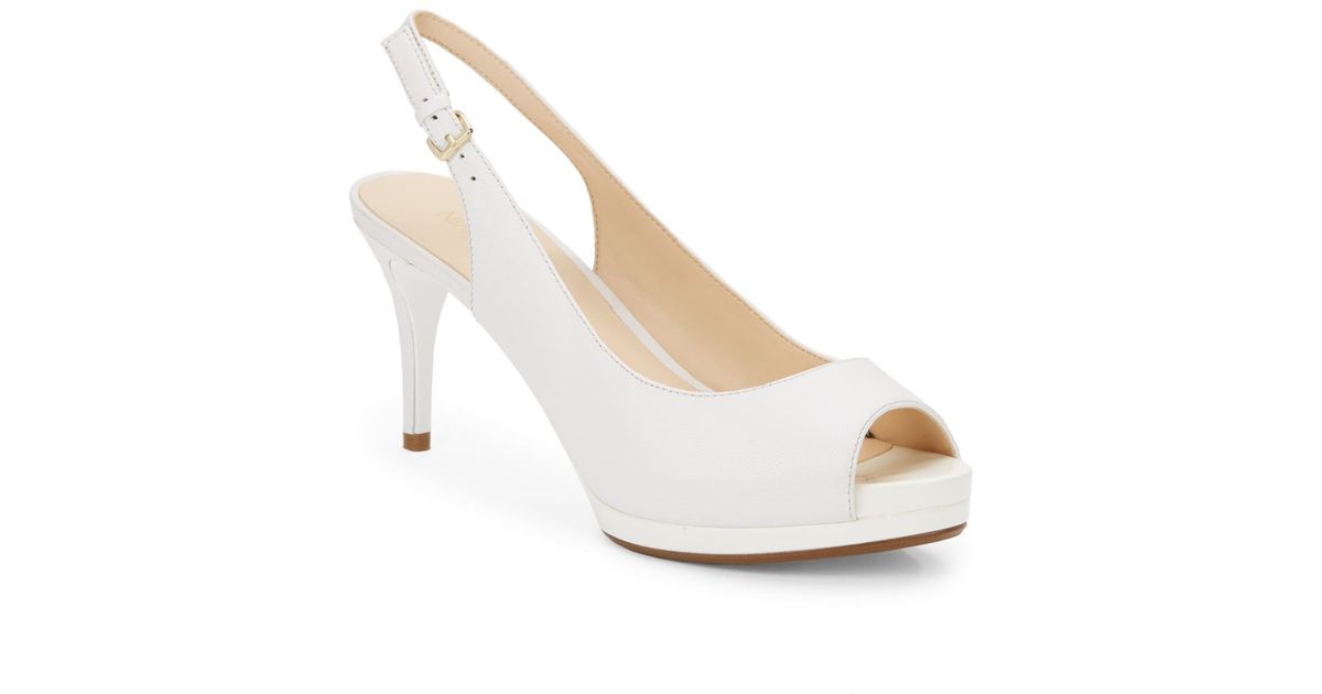 leather sling backs