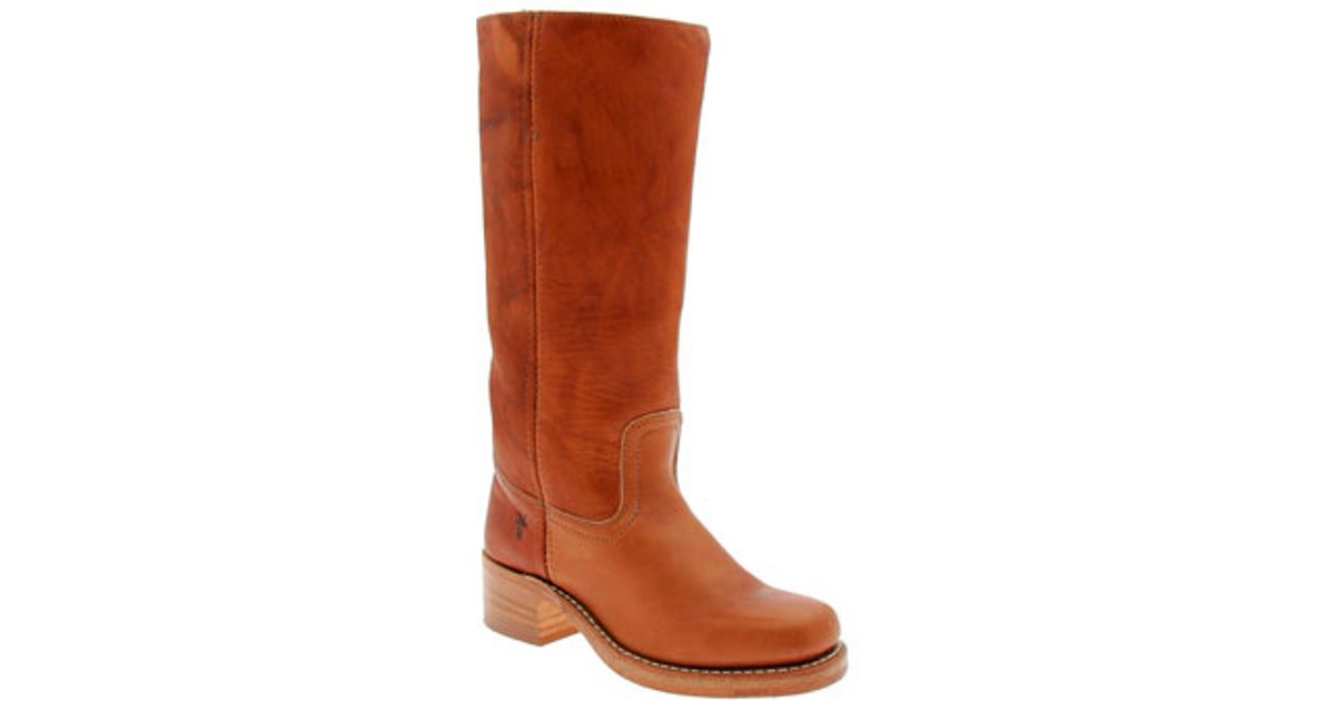 frye campus boot saddle