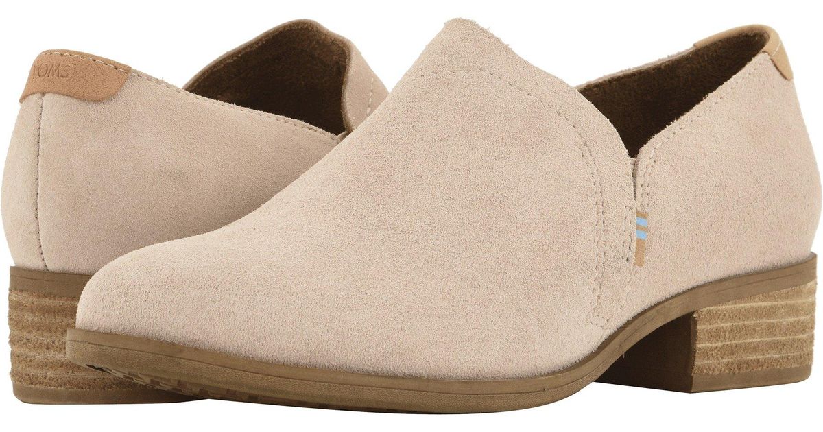 toms blush suede flats