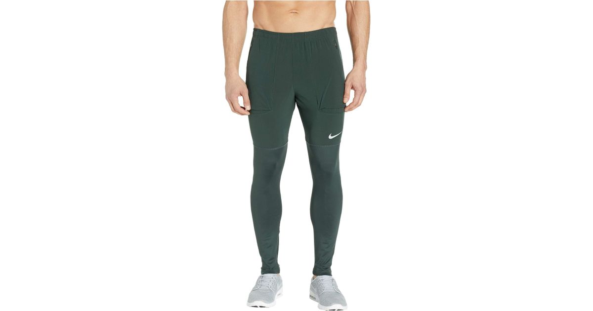 Nike Essential Running Pant in Green for Men - Lyst